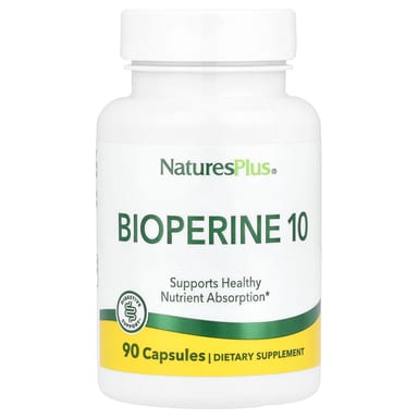 BioPerine (экстракт чёрного перца) NaturesPlus 10, 10 мг, 90 капсул