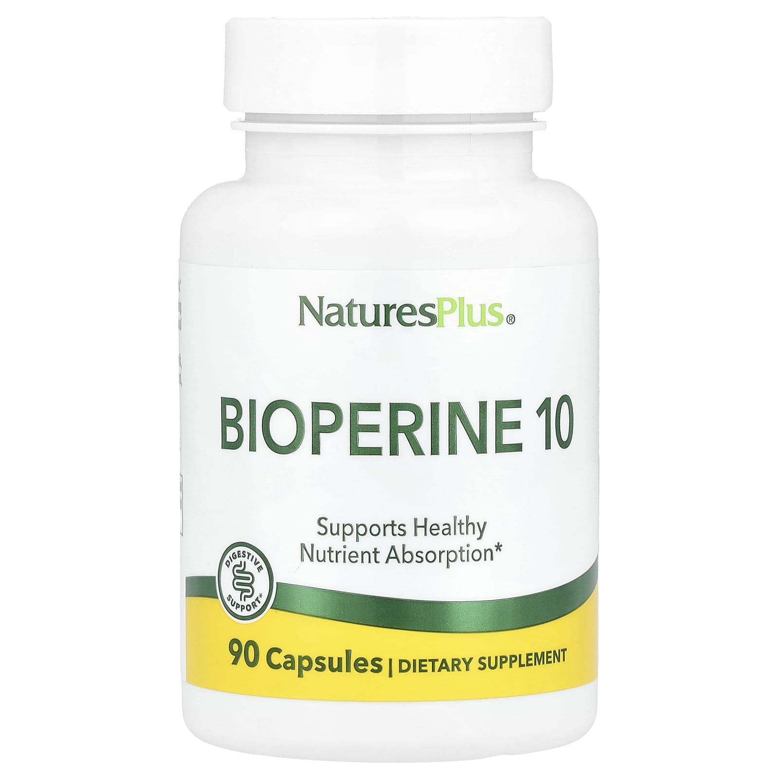 BioPerine (экстракт чёрного перца) NaturesPlus 10, 10 мг, 90 капсул