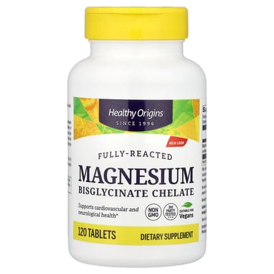 Магний Healthy Origins Bisglycinate Chelate, 120 таблеток