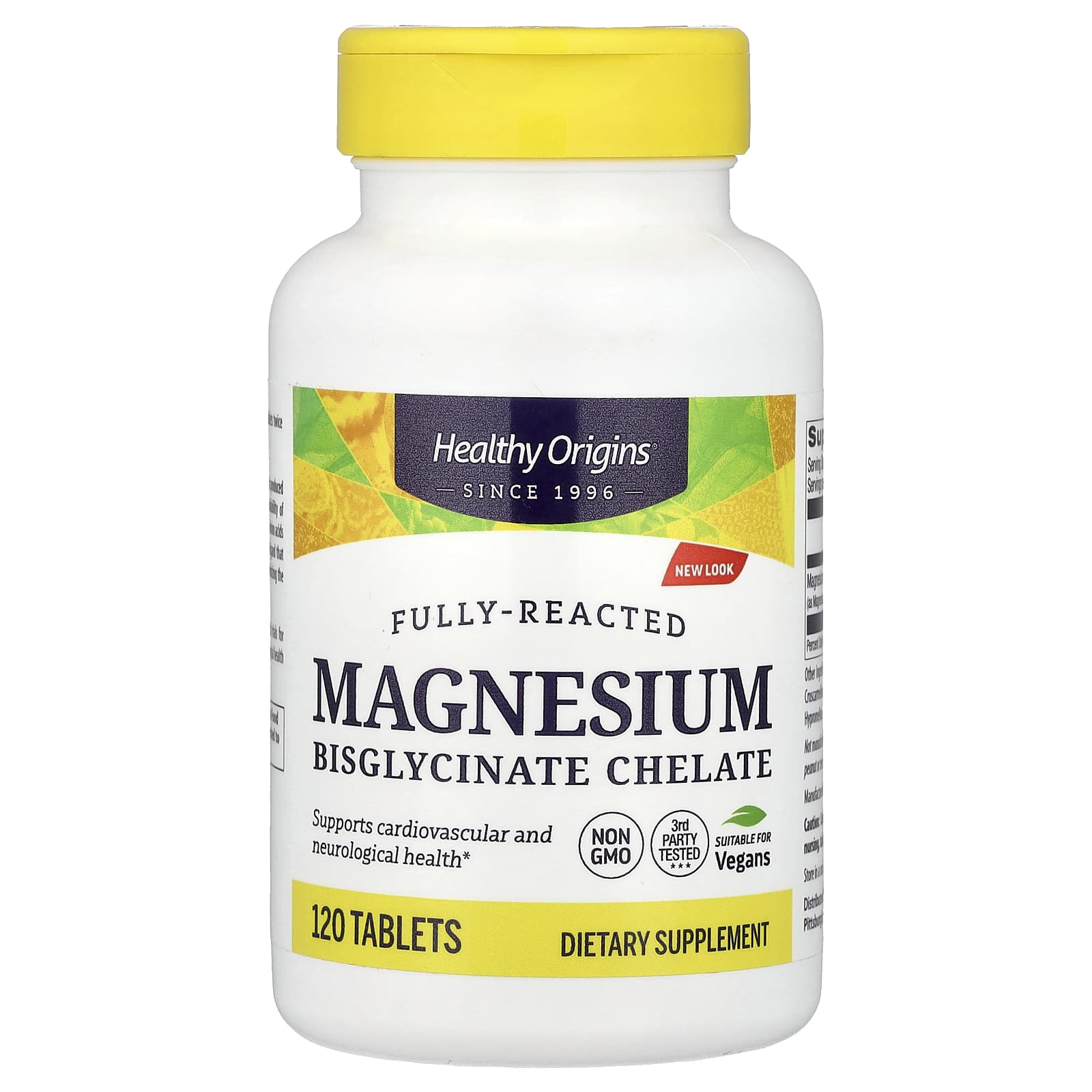 Магний Healthy Origins Bisglycinate Chelate, 120 таблеток