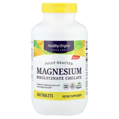 Фото товара: Магний Healthy Origins Bisglycinate Chelate, 100 мг, 360 таблеток