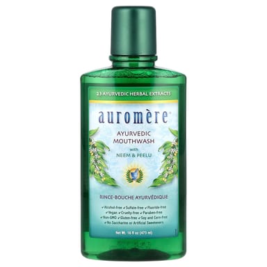 Ополаскиватель для полости рта Auromere Ayurvedic with Neem & Peelu, 473 мл