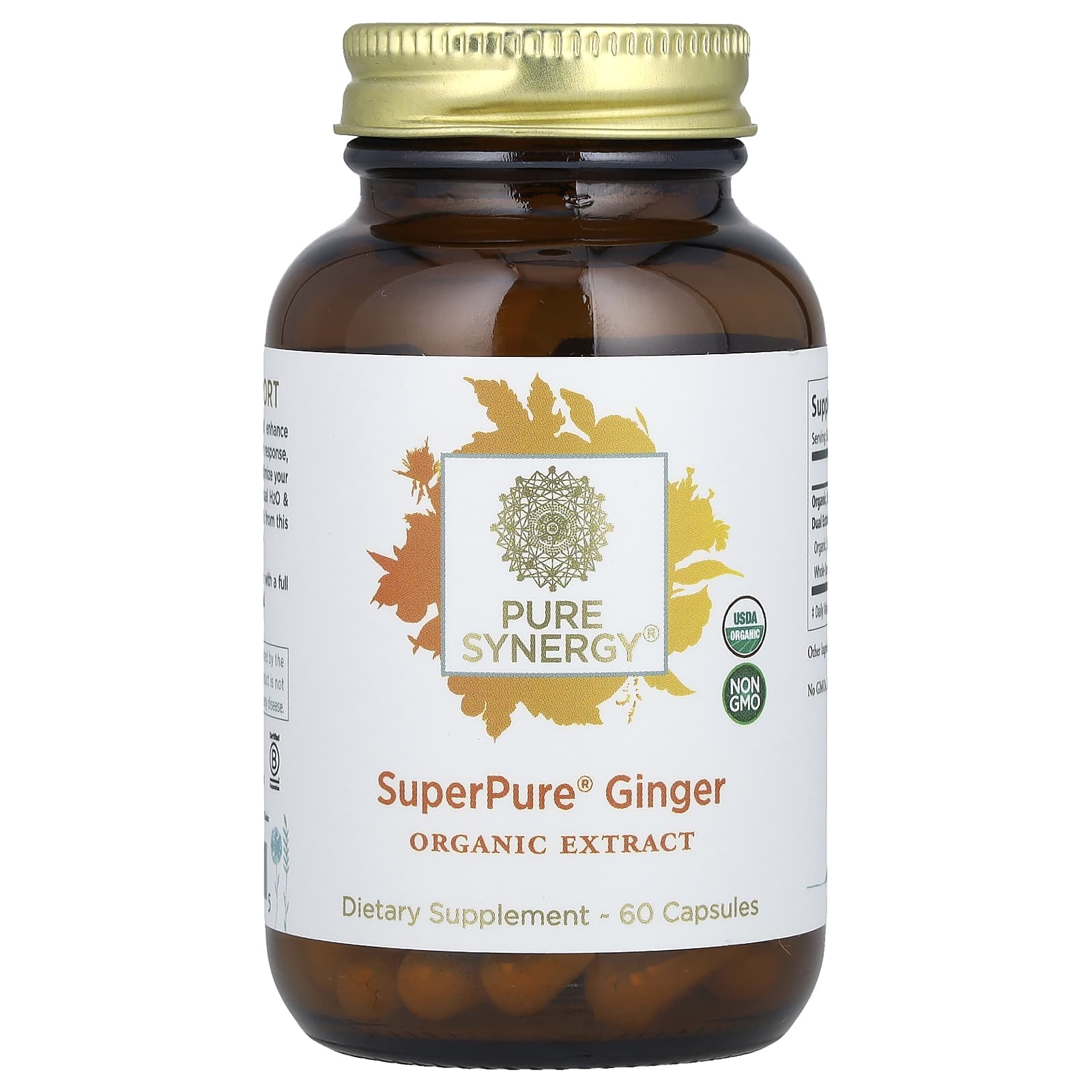 Имбирь Pure Synergy SuperPure®, 60 капсул
