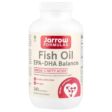 Фото товара: Рыбий жир Jarrow Formulas EPA-DHA Balance®, 1000 мг, 240 мягких капсул