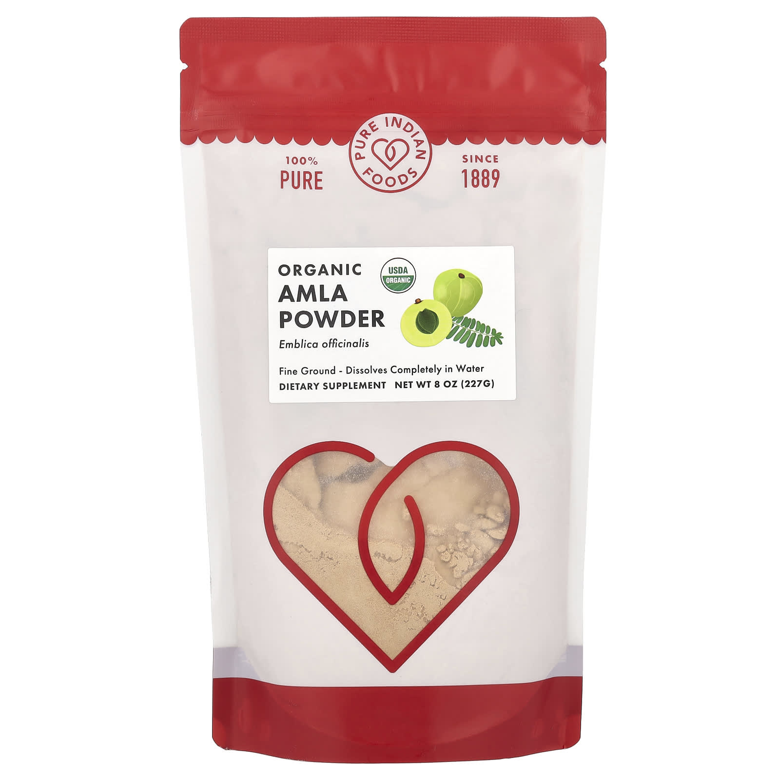 Амла Pure Indian Foods Powder, 227 г, порошок