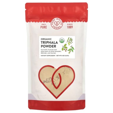 Трифала Pure Indian Foods Organic Powder, 227 г, порошок