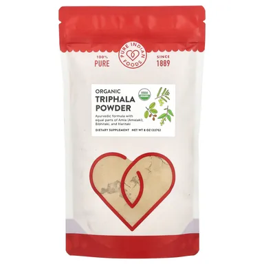 Фото товара: Трифала Pure Indian Foods Organic Powder, 227 г, порошок
