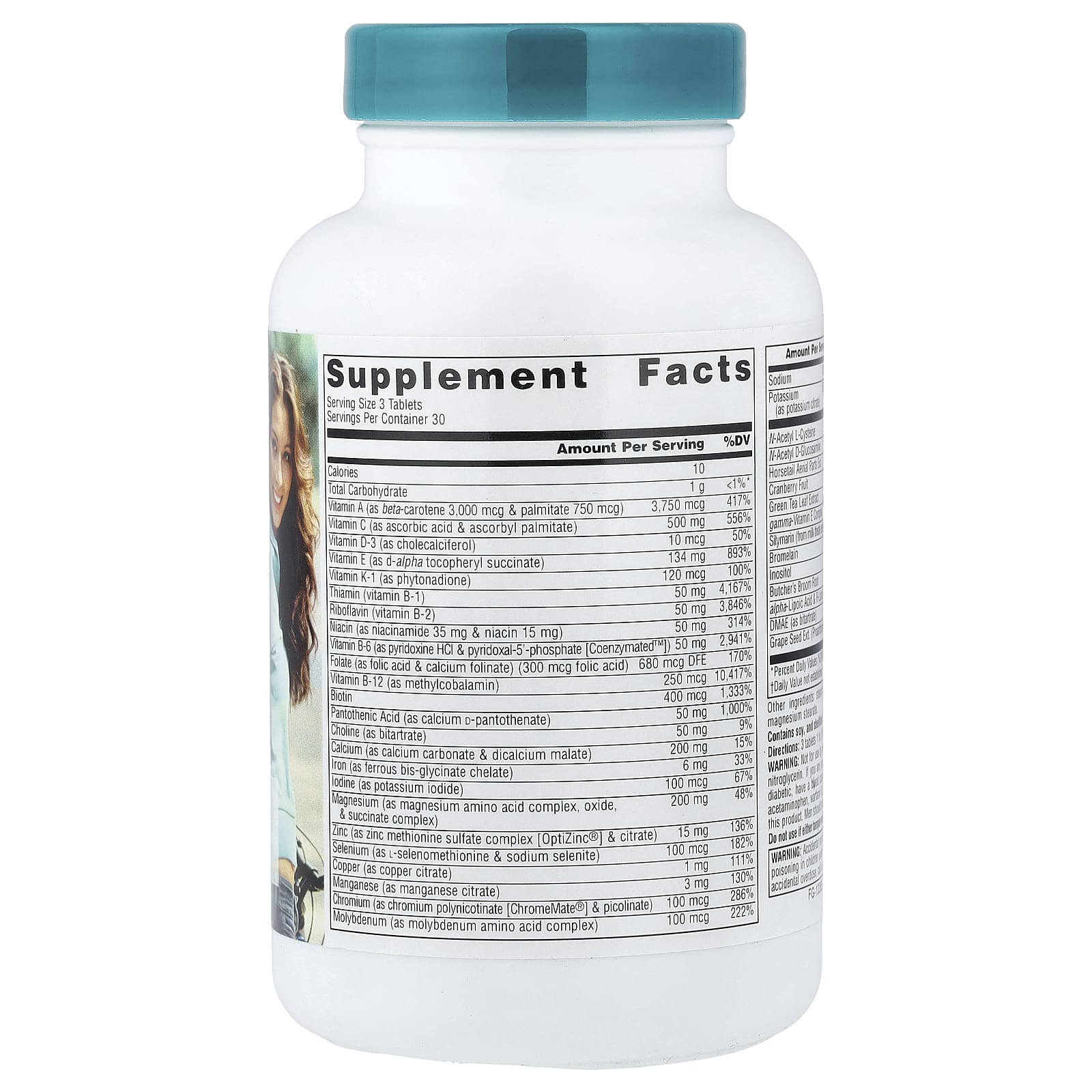 Мультивитаминный комплекс Life Force Source Naturals Women's Life Force® Multiple, 90 таблеток — фото 3