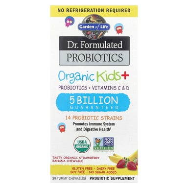 Пробиотик Garden of Life Dr. Formulated Organic Chewables Tasty Organic Strawberry Banana 30 Yummy Chewables
