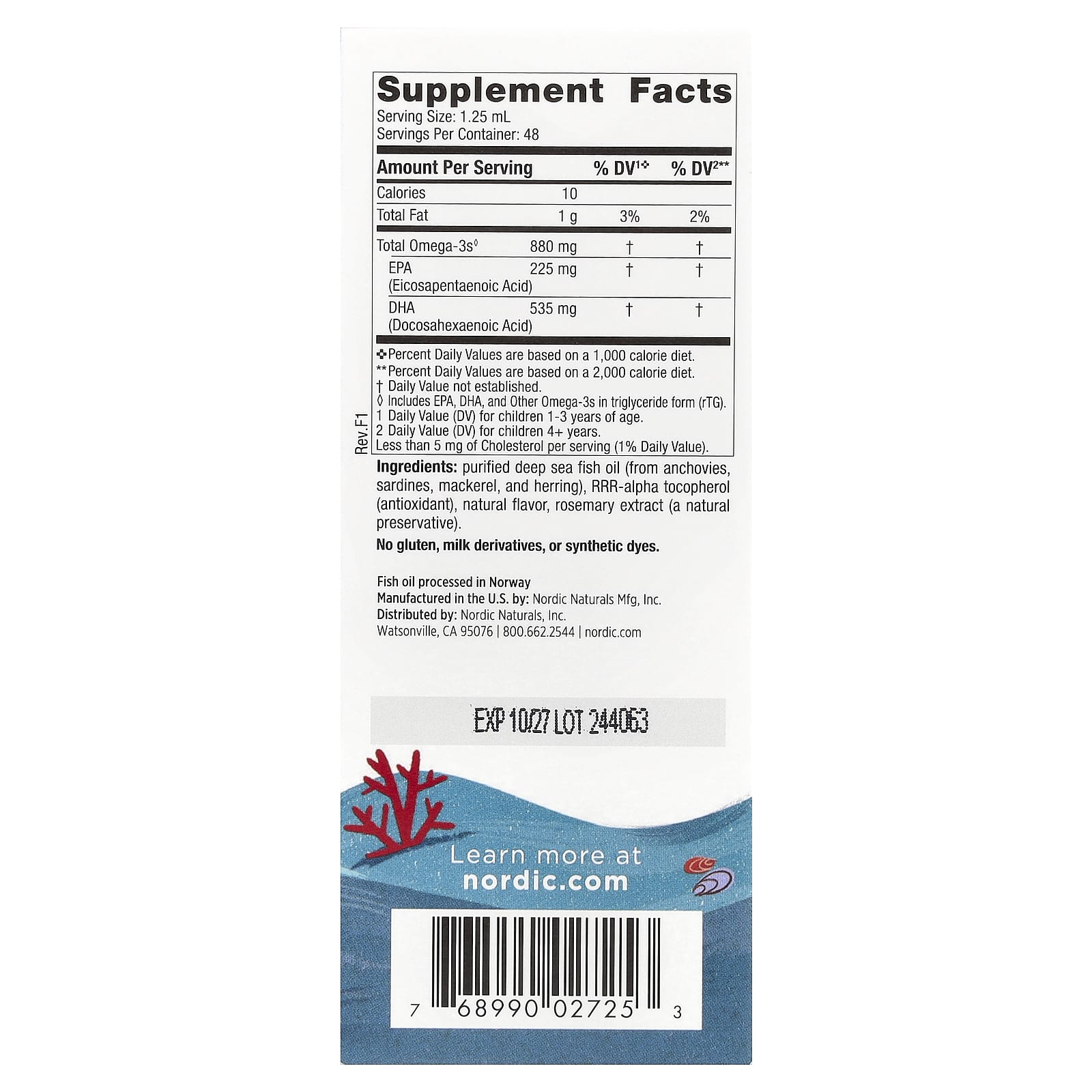 Детский Nordic Naturals DHA™ Xtra -6 Great Berry Punch, для детей от 1 лет, 60 мл — фото 3