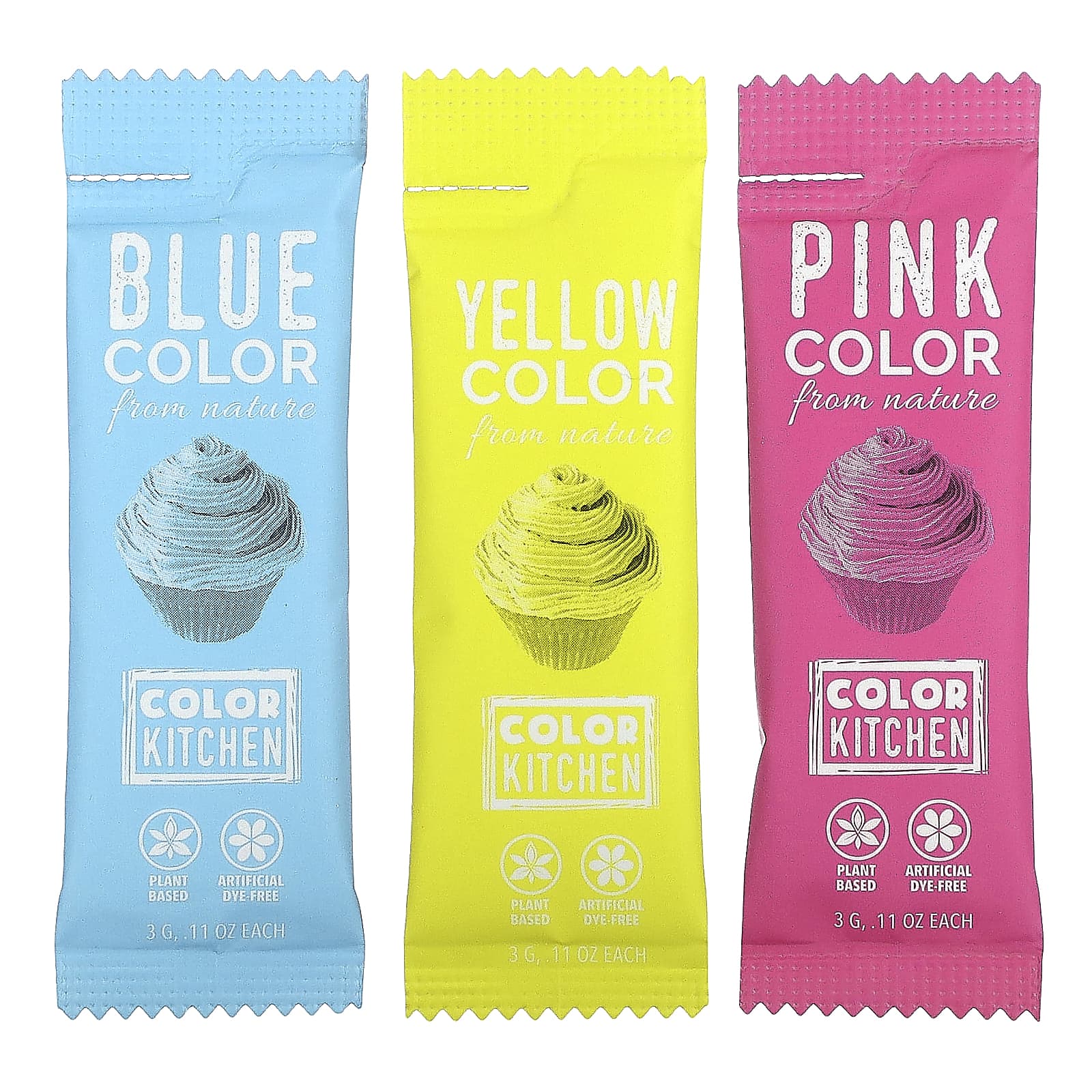 Порошок ColorKitchen Food Colors From Nature Multi-Color 3 Packets, 3 г, саше — фото 3