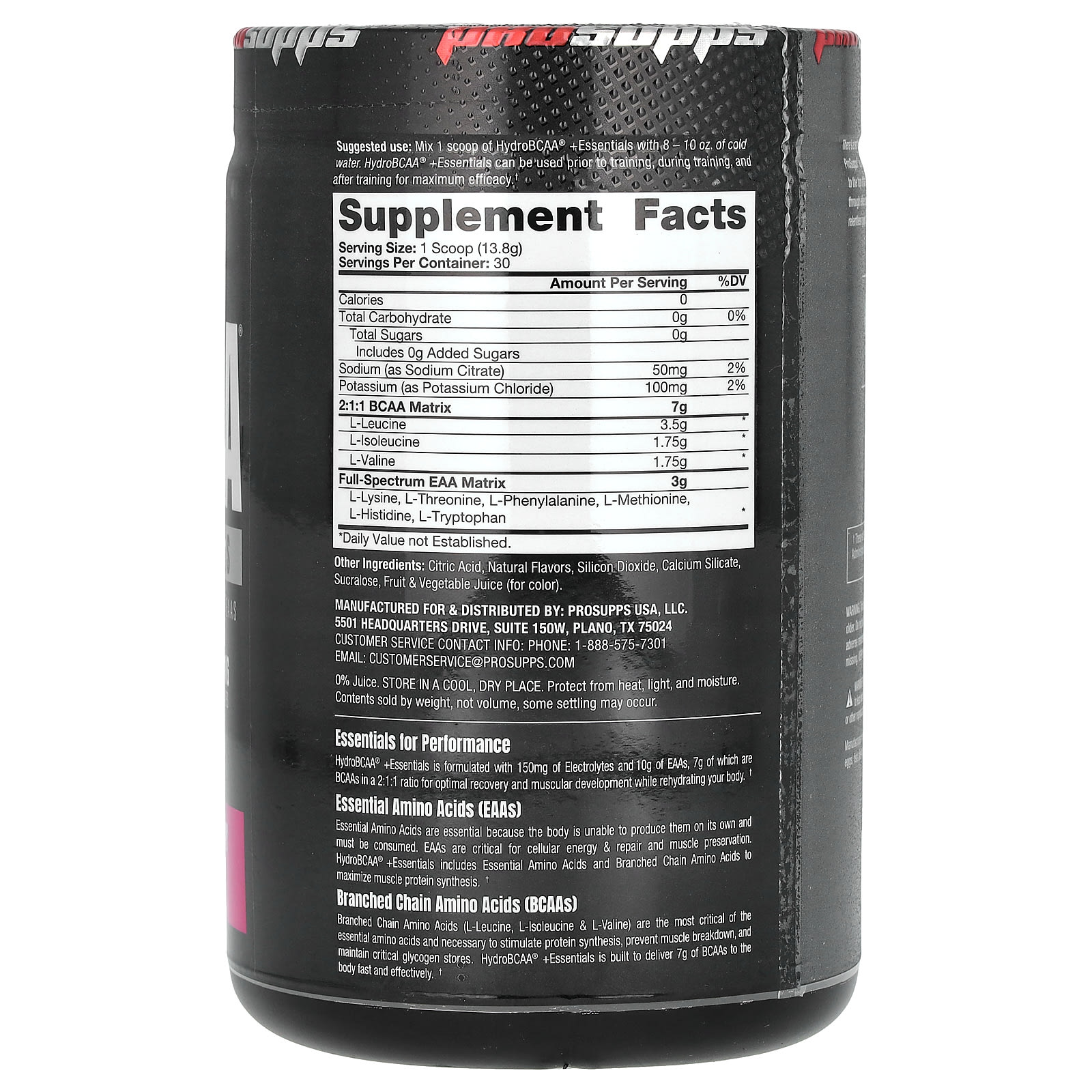 BCAA ProSupps Hydro Essentials, вкус Blackberry Lemonade, 390 г — фото 2