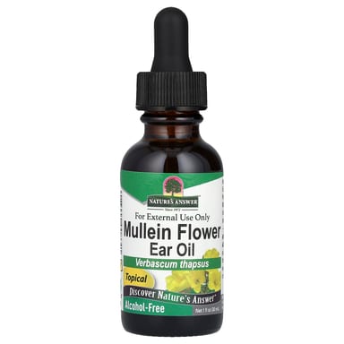 Лист коровяка Nature's Answer Flower Ear Oil, 30 мл, масло