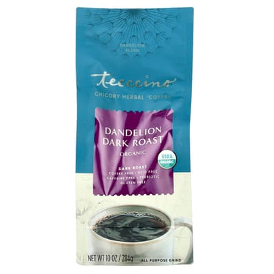 Кофе Teeccino Organic Chicory Herbal Dark Roast, без кофеина, оттенок Dandelion, 284 г