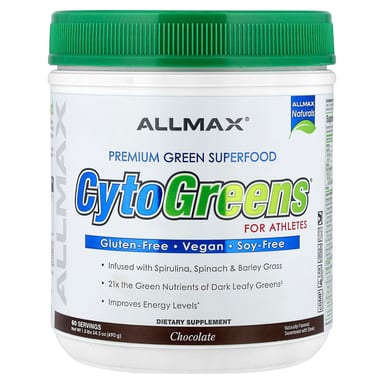 Шоколад ALLMAX CytoGreens® Premium Green Superfood for Athletes, вкус Chocolate, 690 г