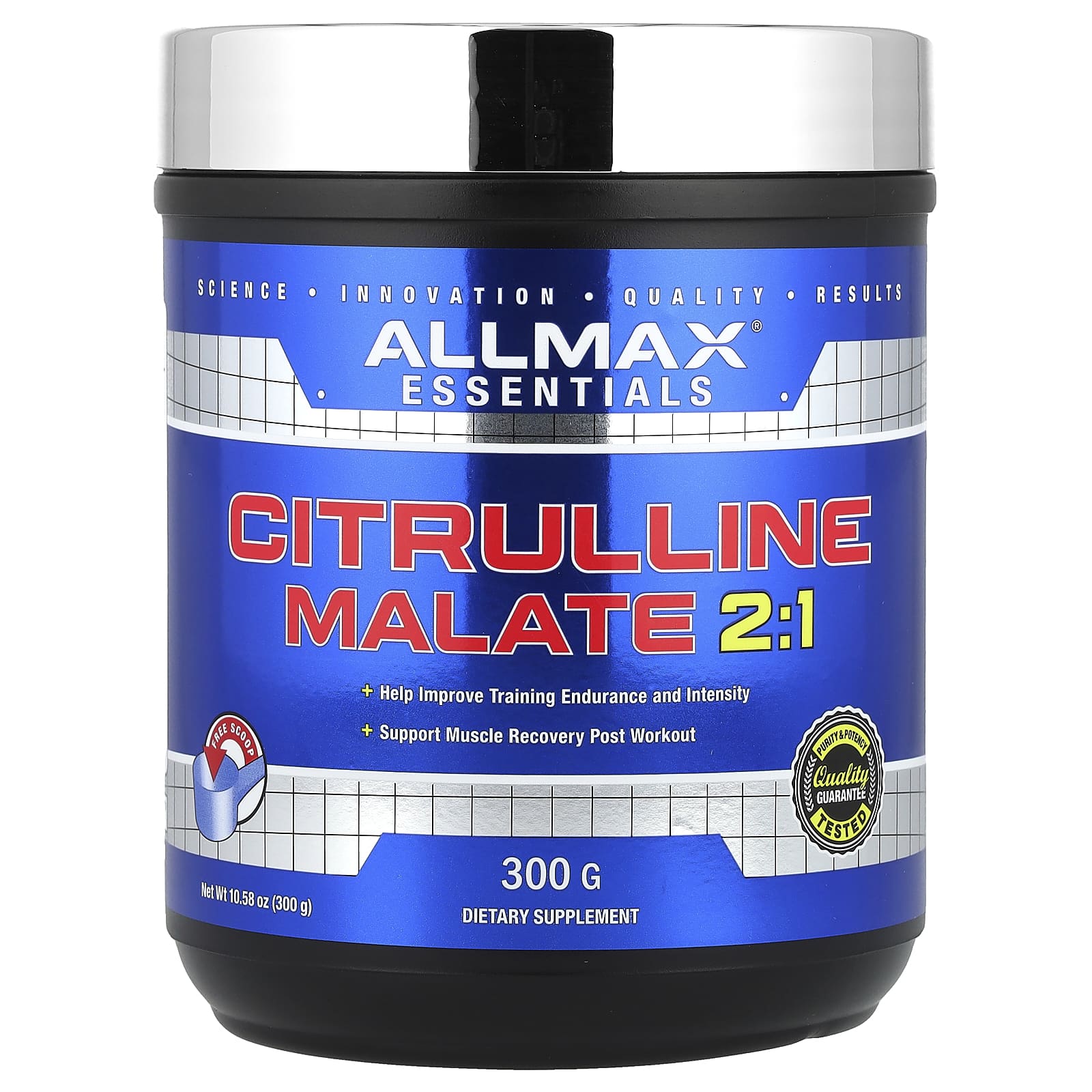 Цитруллина малат ALLMAX Essentials 2:1, 300 г