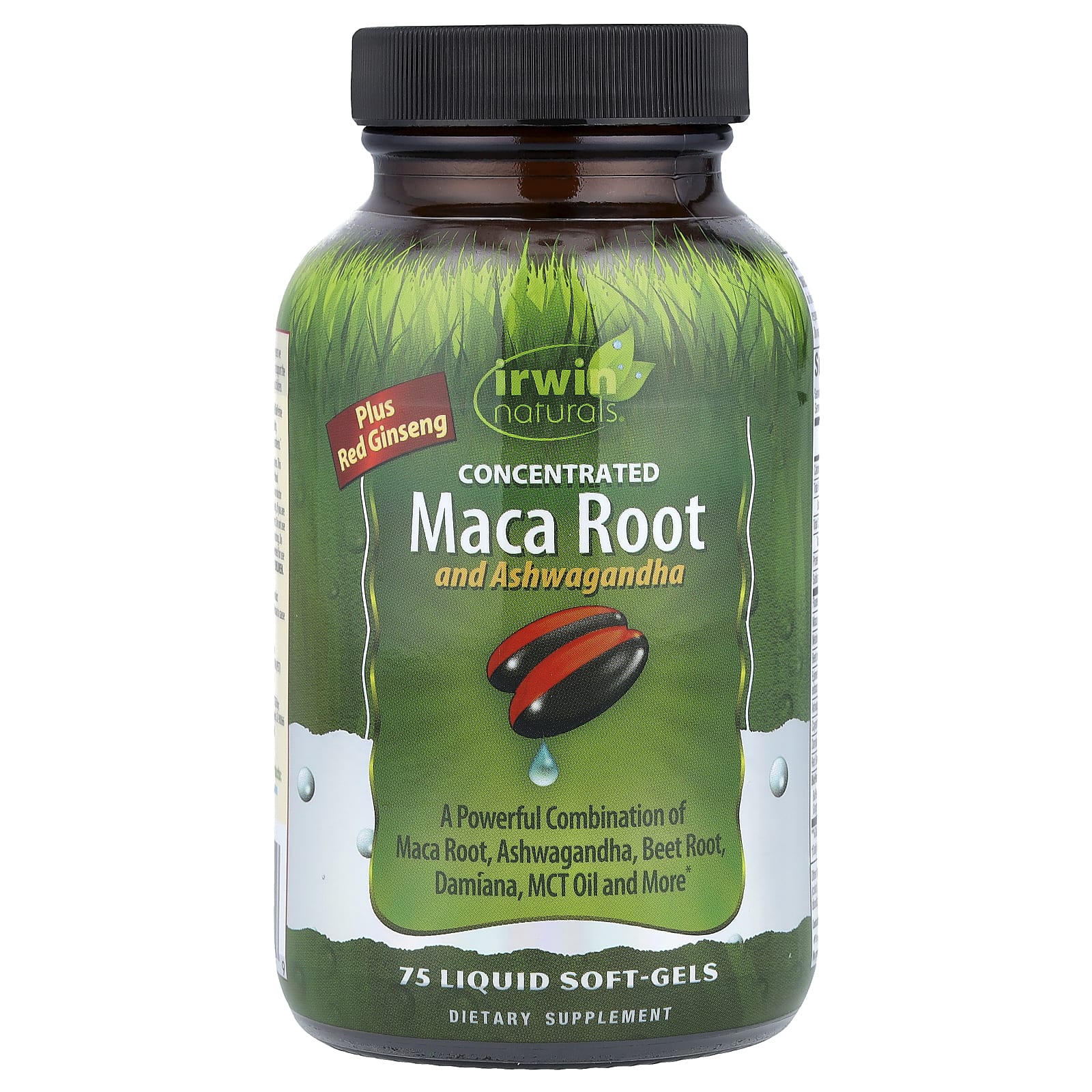 Ашваганда Irwin Naturals Concentrated Maca Root and, 75 мягких капсул