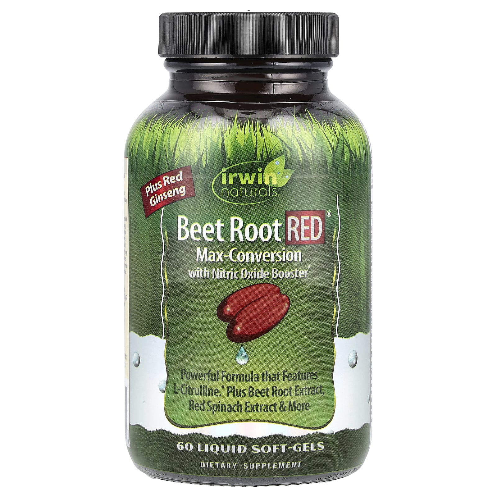 Корень свёклы Irwin Naturals RED® Max-Conversion with Nitric Oxide Booster, 60 мягких капсул