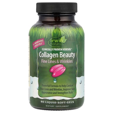 Коллаген Irwin Naturals Clinically Proven Verisol® Beauty, 80 мягких капсул