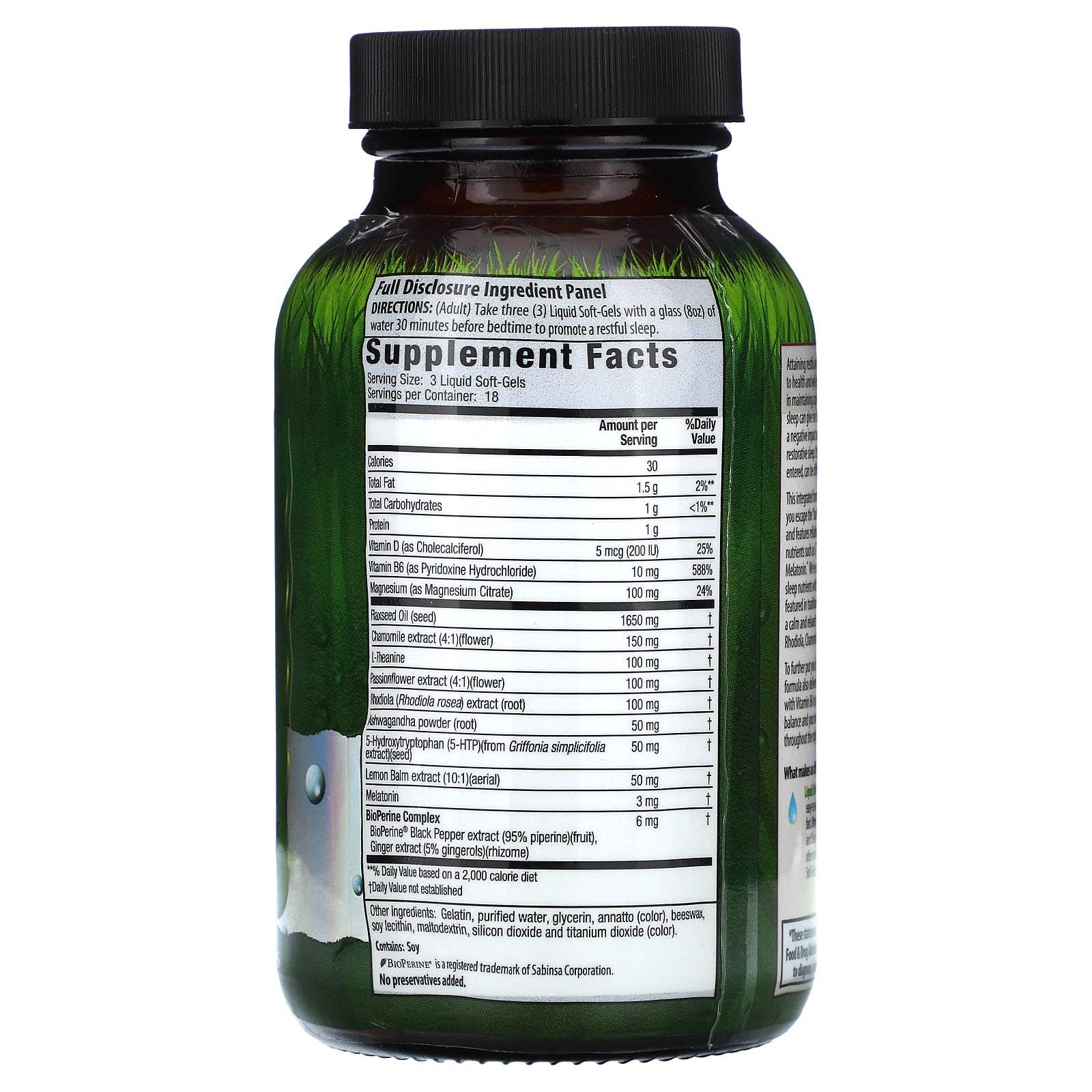 Сон Irwin Naturals, 54 мягкие капсулы