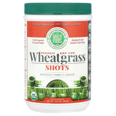 Фото товара: Ростки пшеницы Green Foods Organic and Raw Shots, 300 г
