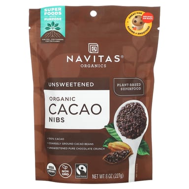 Какао-крупка Navitas Organics Unsweetened, 227 г