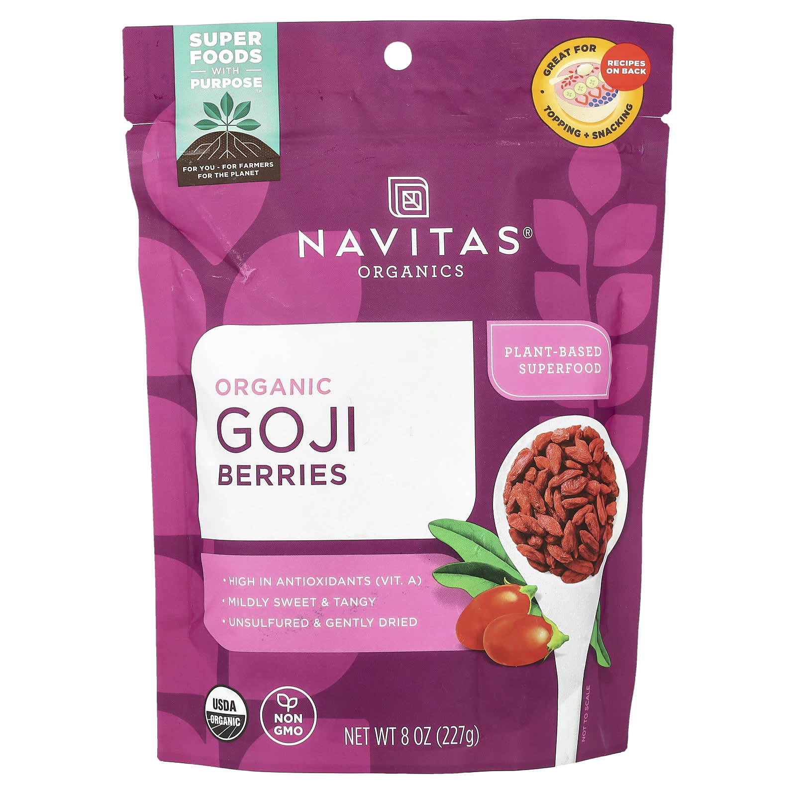 Ягоды годжи Navitas Organics Organic, 227 г