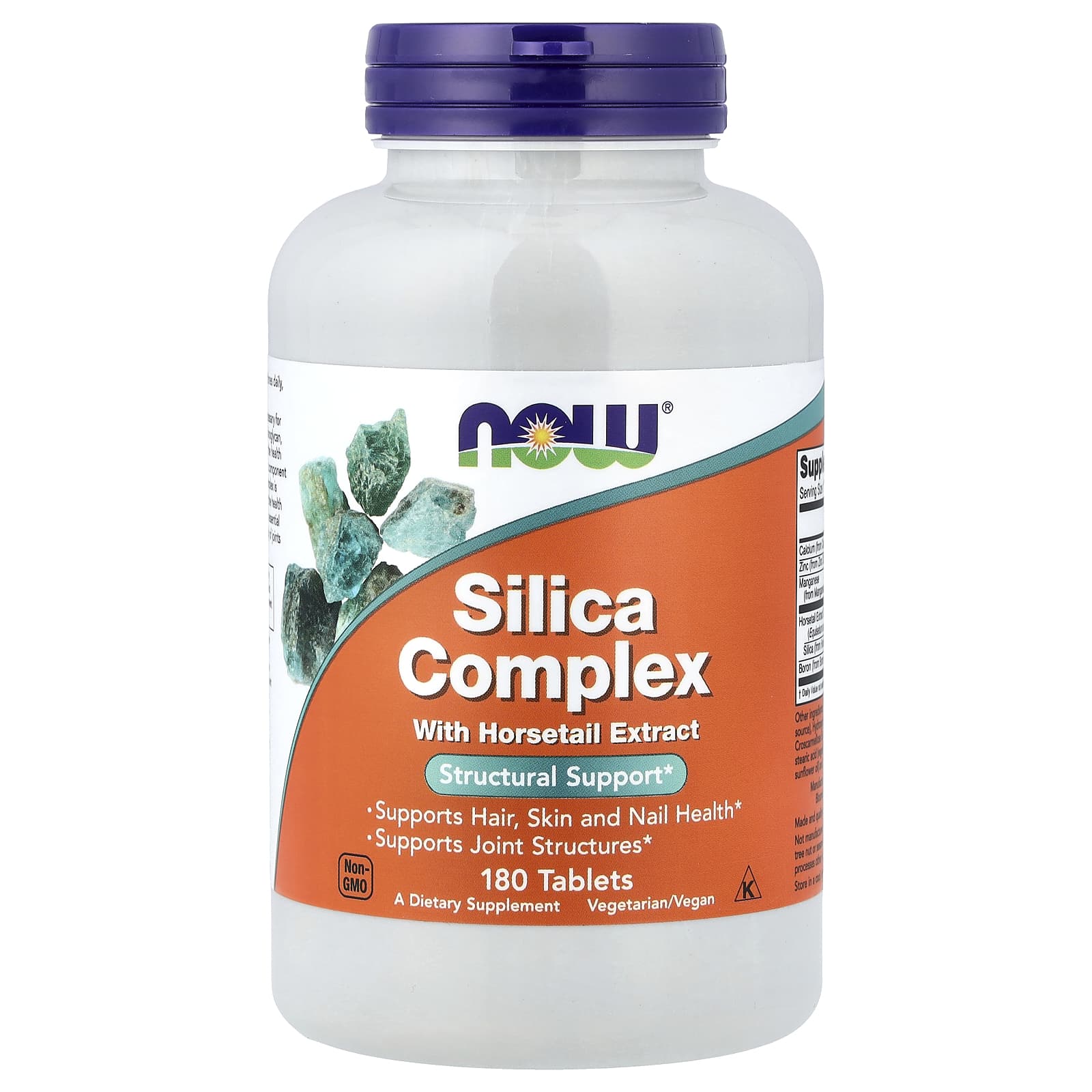 Комплекс NOW Foods Silica with Horsetail Extract, 180 таблеток