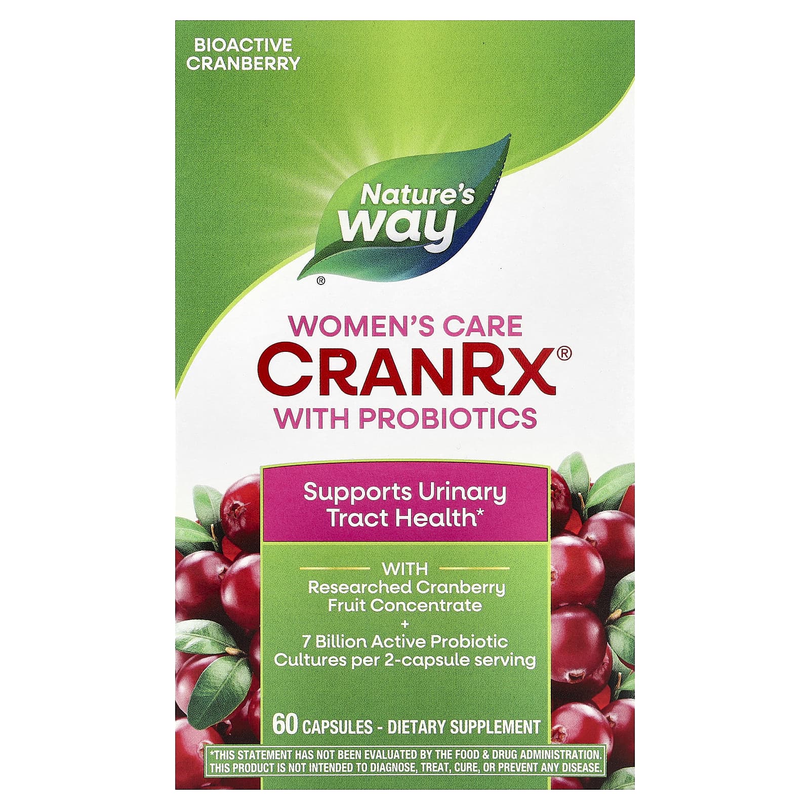 Пробиотик Nature's Way CranRx® Women's Care, 60 капсул — фото 2