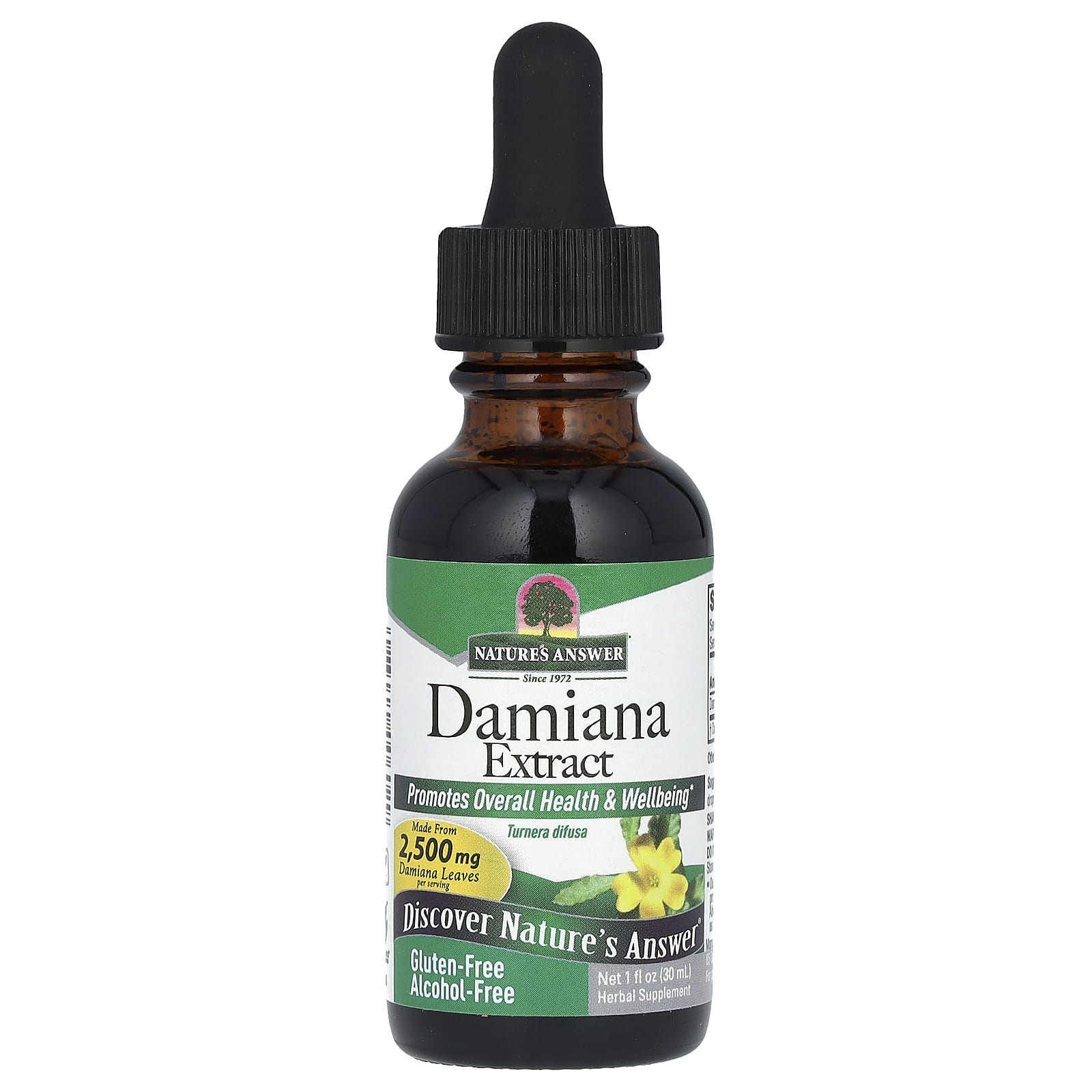 Экстракт Дамианы Nature's Answer, 2500 мг, 30 мл