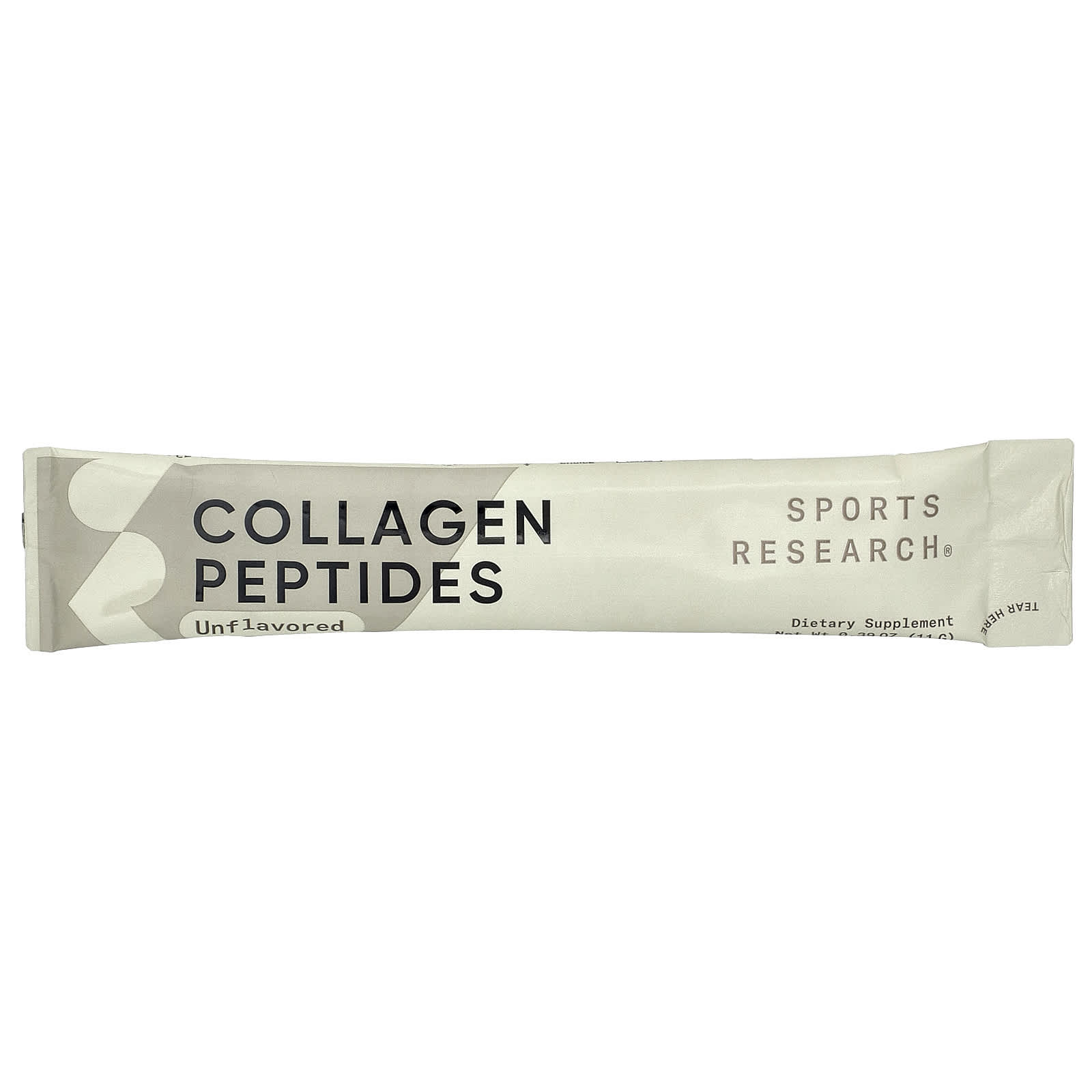 Коллаген Sports Research Peptides, без вкуса, оттенок 20 Single Packets, 11 г, саше — фото 2