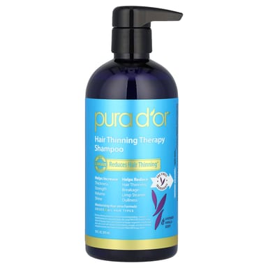 Шампунь Pura D'or Hair Thinning Therapy All Hair Types, вкус Lavender Vanilla, 473 мл
