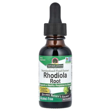 Родиола Nature's Answer Root Standardized Fluid Extract, 1000 мг, 30 мл