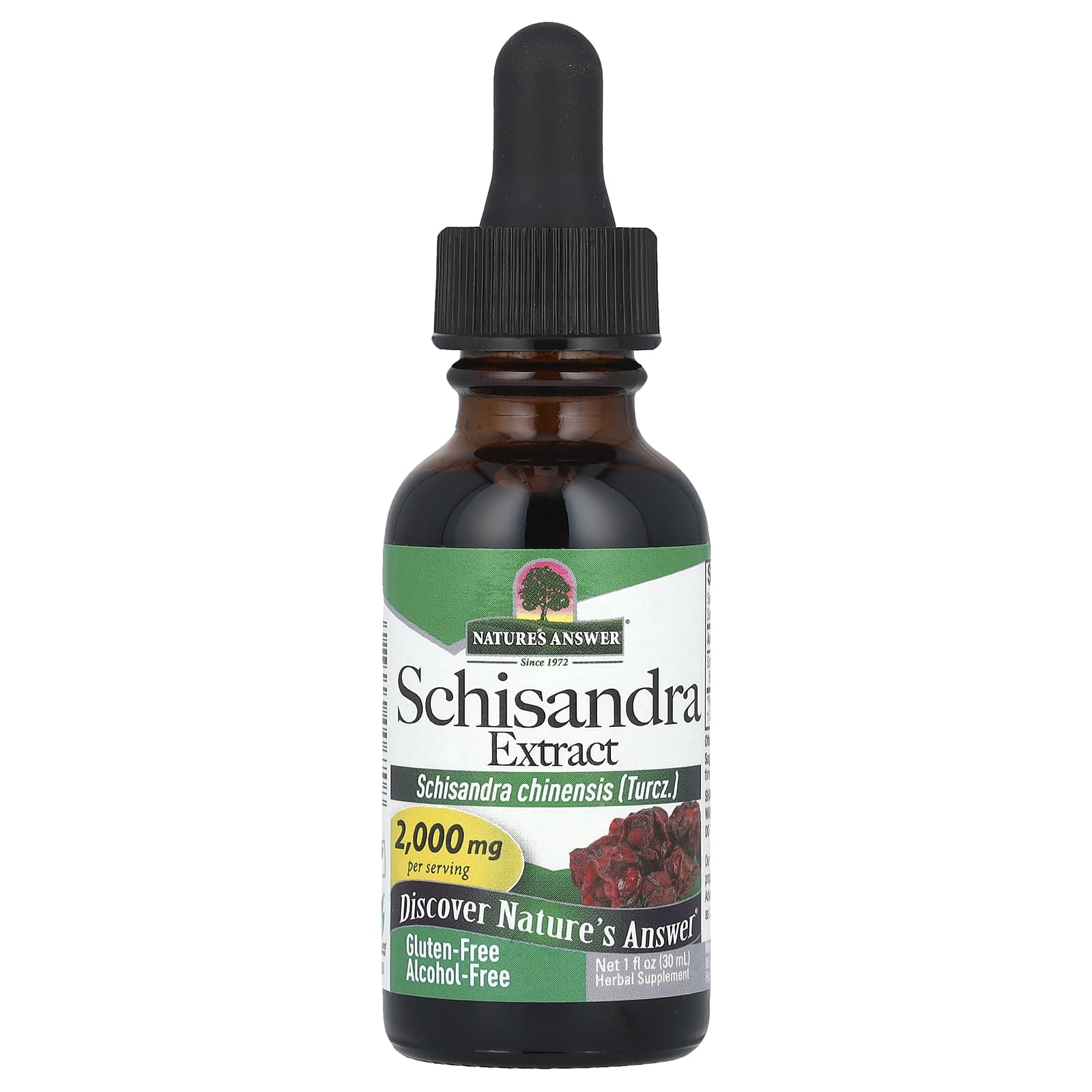Лимонник (Schisandra) Nature's Answer, 2000 мг, 30 мл