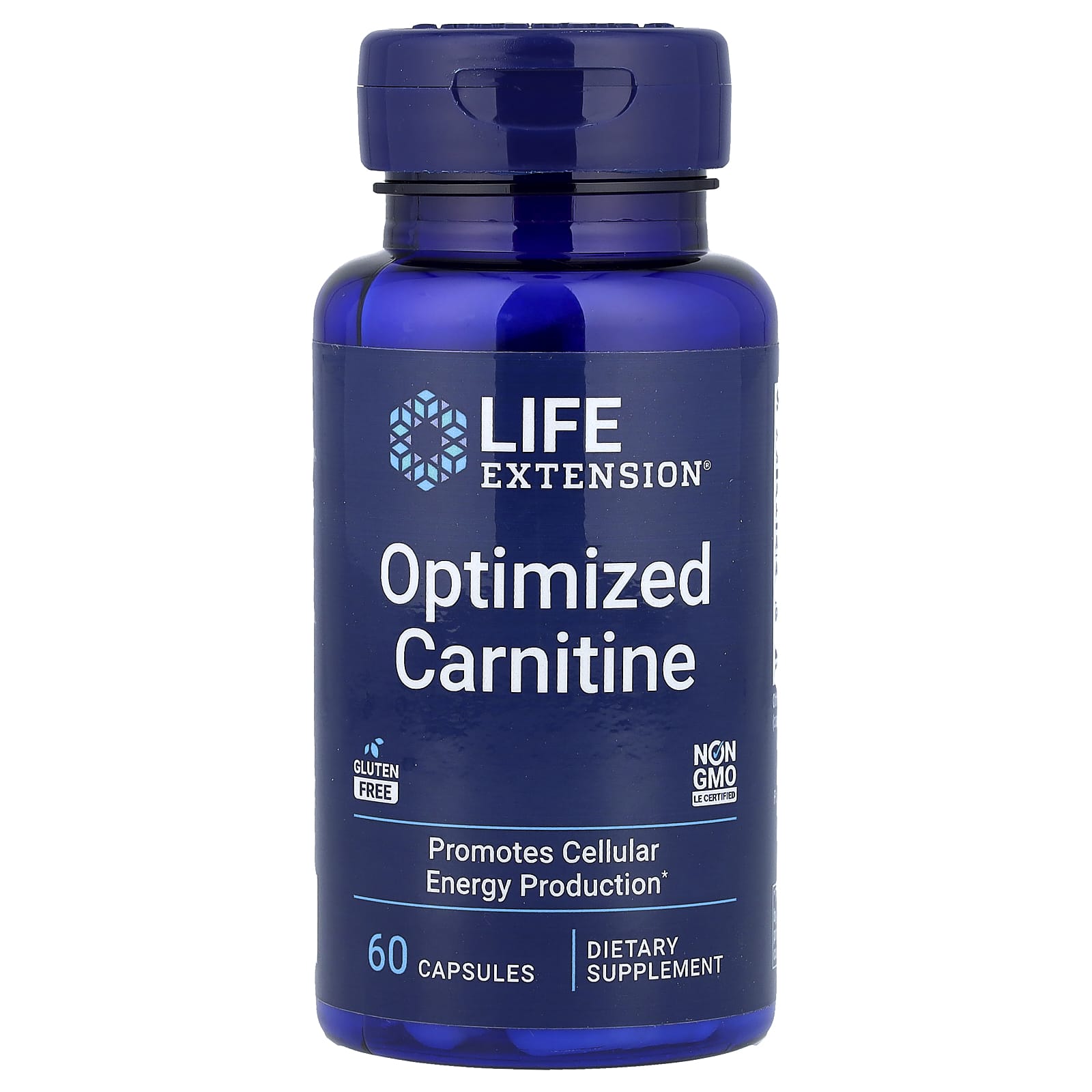 Оптимизированный карнитин Life Extension, 60 капсул