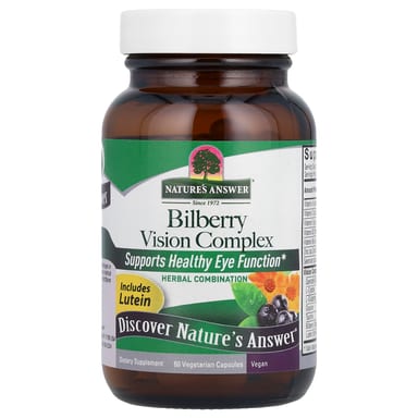 Комплекс Nature's Answer, вкус Bilberry Vision Complex, 60 растительных капсул