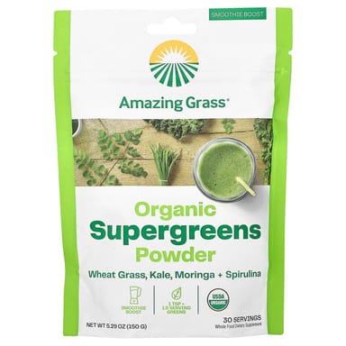 Порошок Amazing Grass Organic Supergreens, 150 г