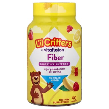 Клетчатка L'il Critters Gummies Lemon Raspberry Strawberry, 90 жевательных пастилок