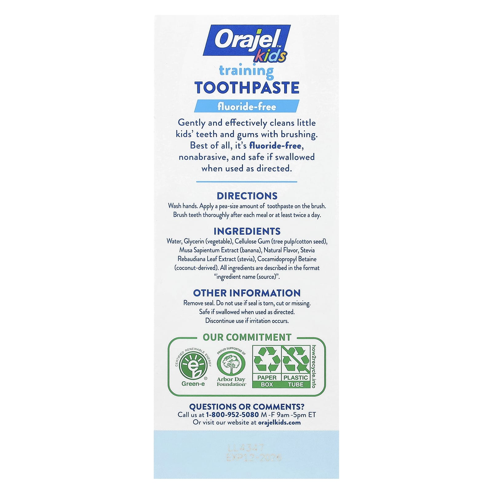 Детская зубная паста Orajel Elmo Fluoride-Free Natural Berry Fruity, оттенок 0-3 Years, 42.5 г — фото 2