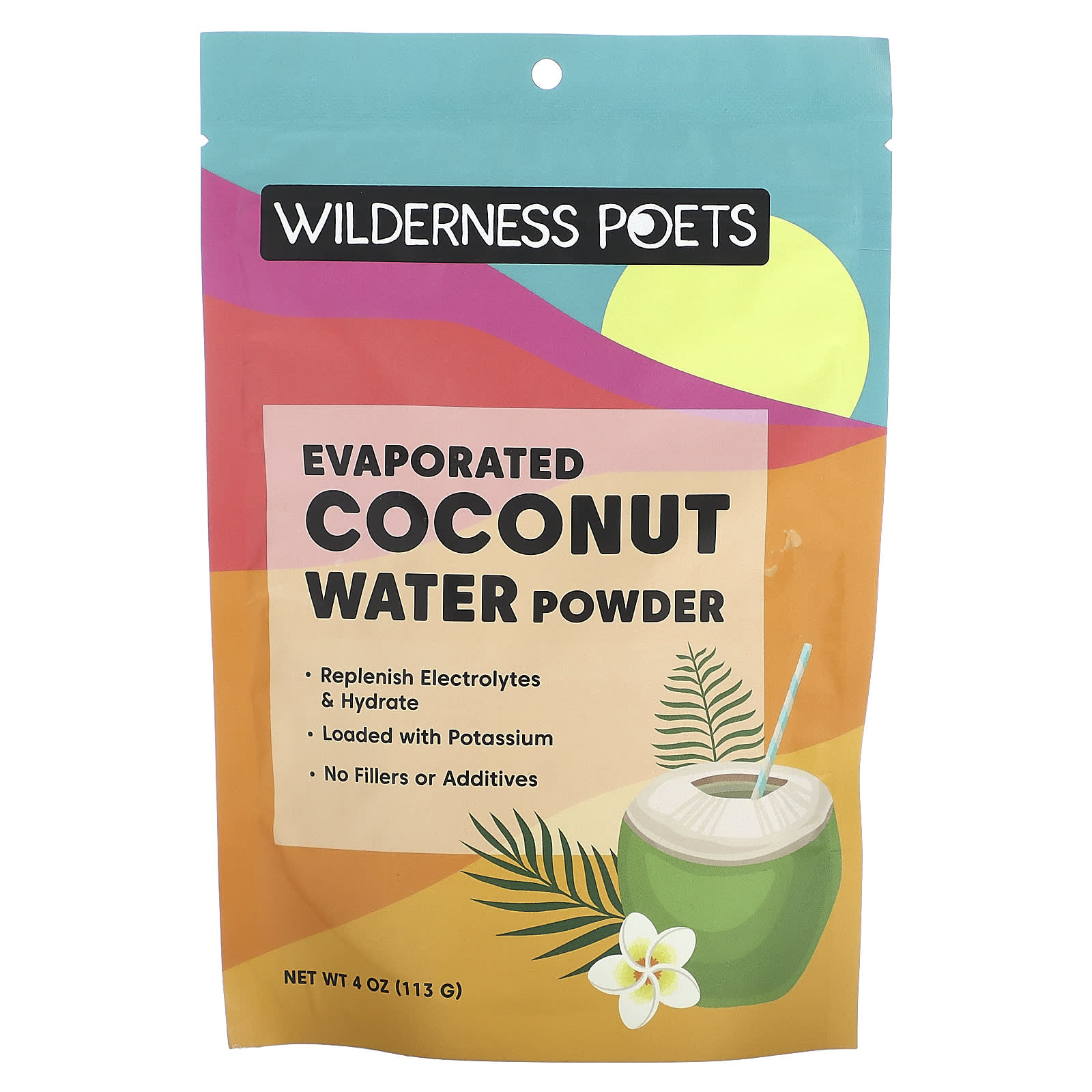 Порошок Wilderness Poets Evaporated, вкус Coconut Water Powder, 113 г
