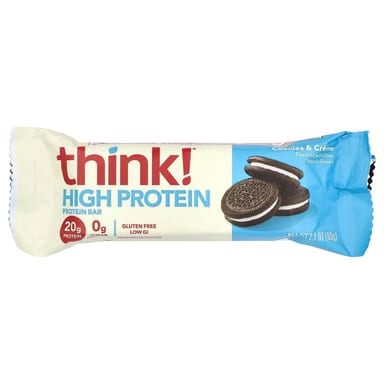 Печенье Think ! High Protein Bars & Cream, 60 г, 10 шт., батончик