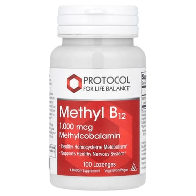 Метил B12 Protocol for Life Balance Methyl, 1000 мкг, 100 пастилок