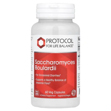 Фото товара: Saccharomyces Boulardii MOS Protocol for Life Balance, 500 мг, 60 растительных капсул