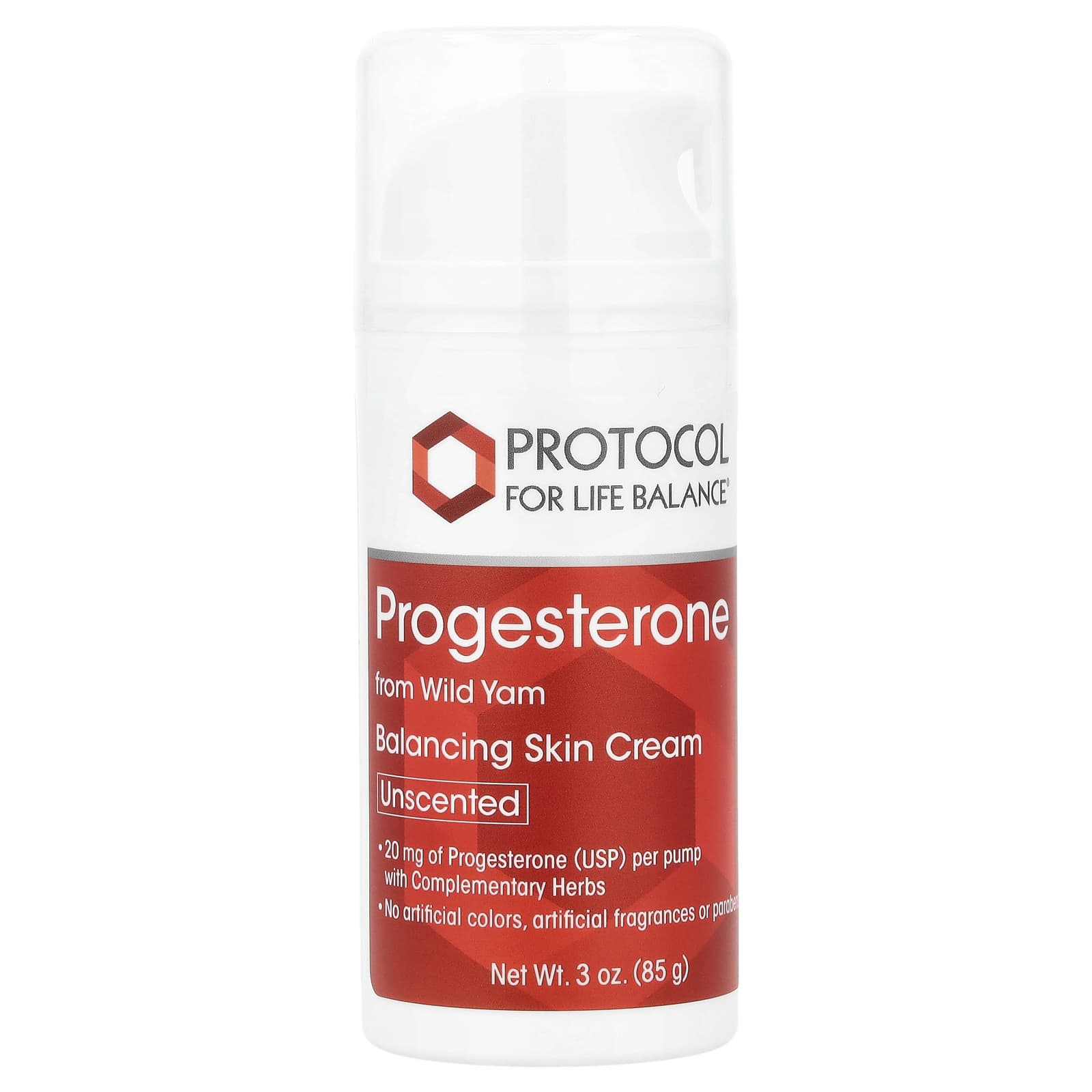 Крем Protocol for Life Balance Progesterone Balancing Skin, без отдушки, 85 г