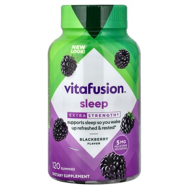 Мелатонин VitaFusion Sleep Gummies, вкус Blackberry, 2.5 мг на пастилку, 120 жевательных пастилок