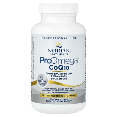 Коэнзим Q10 Nordic Naturals ProOmega®, 120 мягких капсул