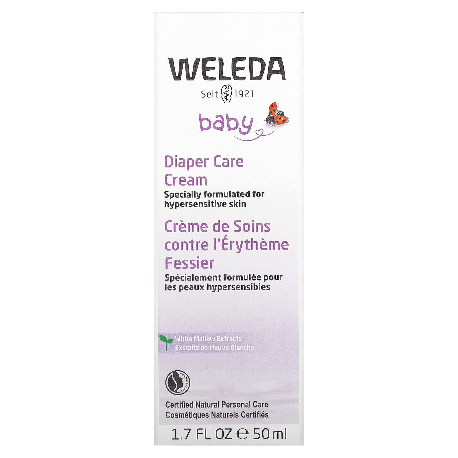Детский крем Weleda Baby Diaper Care White Mallow Extracts, 50 мл — фото 2