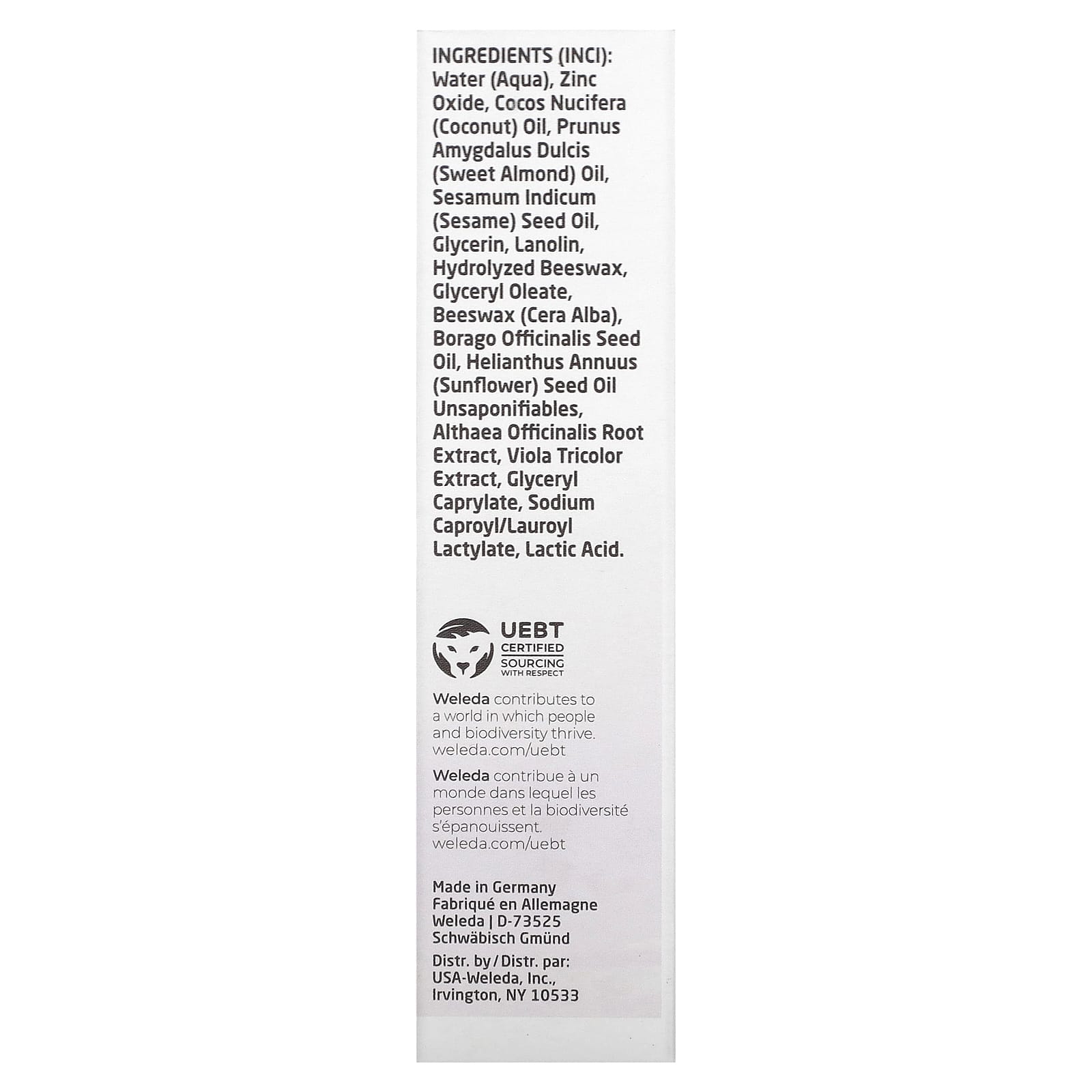 Детский крем Weleda Baby Diaper Care White Mallow Extracts, 50 мл — фото 3