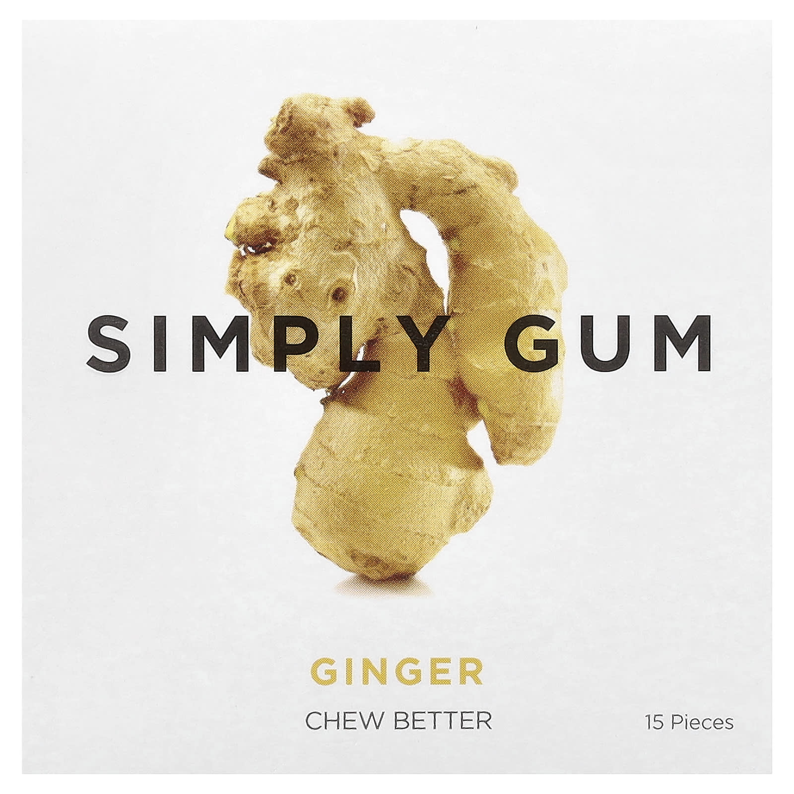 Имбирь Simply Gum Chewing Gum, оттенок 15 Pieces