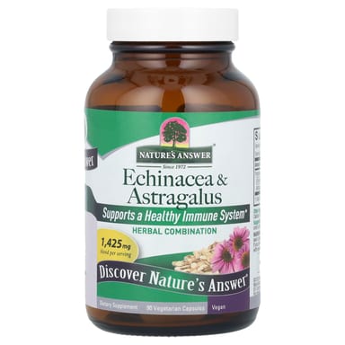 Эхинацея Nature's Answer & Astragalus, 90 растительных капсул